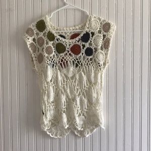 Vintage Crocheted Top Size small